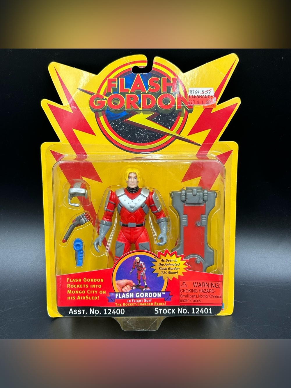 1996 Playmates Flash Gordon Flight Suit Action Figure Sealed 12401 Vintage
